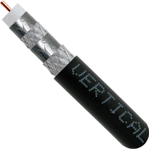 Vertical Cable RG6 Quad 500ft  Coax Bulk Wire
