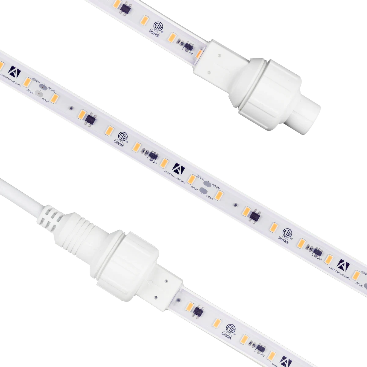 Proluxe PLX-H3COB-30K-KIT-6 6FT 3000K - 120V H3 KITS INCLUDE: (1) LENGTH OF 120V H3 WITH MOLDED MALE+FEMALE CONNECTORS, (1) 5FT REMOVABLE POWER CORD WITH PLUG & FEMALE CONNECTOR, (1) REMOVABLE END CAP, (1) PLASTIC MOUNTING CLIP PER FOOT OF LENGTH