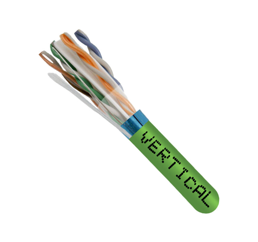Vertical Cable 165-502/A/PS/GR Cat6A Plenum Shielded Green 1000ft Box