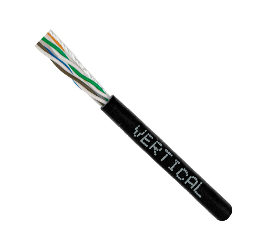 Vertical Cable CAT6A UTP, Slim Type 28 AWG 4 Conductor STRANDED Bare Copper (Cordage), CM-Rated, UL-Listed