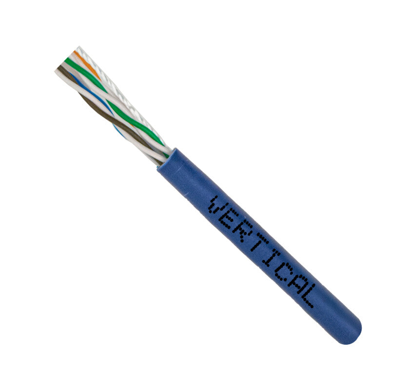 Vertical Cable CAT6A UTP, Slim Type 28 AWG 4 Conductor STRANDED Bare Copper (Cordage), CM-Rated, UL-Listed