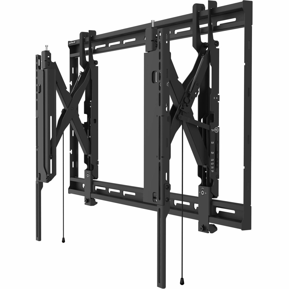 Peerless STS680 SmartMount® Universal Ultra-Slim Scissor Wall Mount for 49" to 120"+ Displays