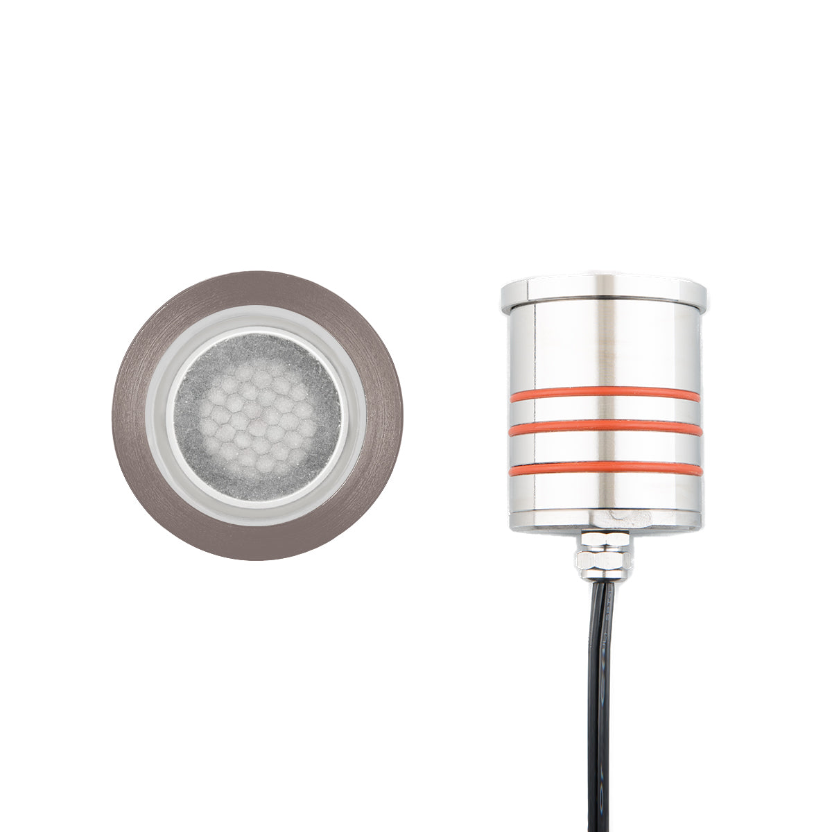 WAC Lighting 2012-27BS 2IN LED INGROUND SLIM ROUND LOUVER 2700K