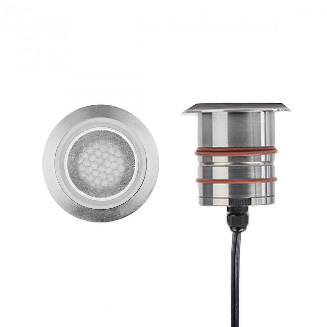 WAC Lighting 2022-27BS 2IN LED INGROUND ROUND LOUVER 2700K