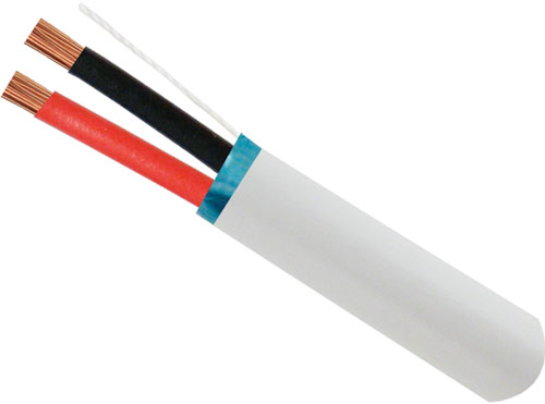Vertical 209-2355/S/5WH 16/2 Audio Cable,  PVC Jacket, Stranded (65 Strand), Shielded, 500 ft, Pull Box, White