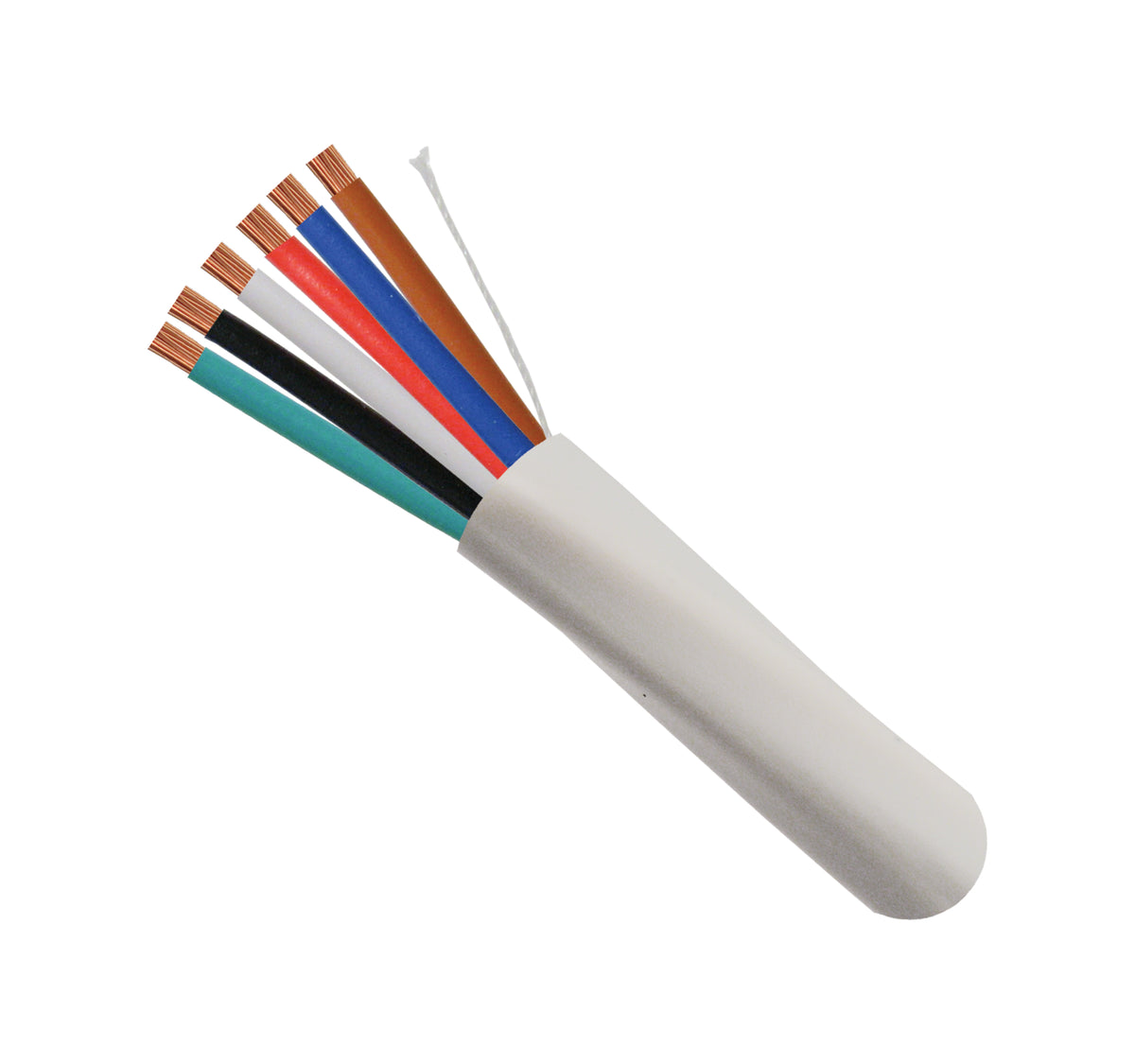 Vertical Cable 22/6 Stranded Security Cable Plenum 1000ft, White