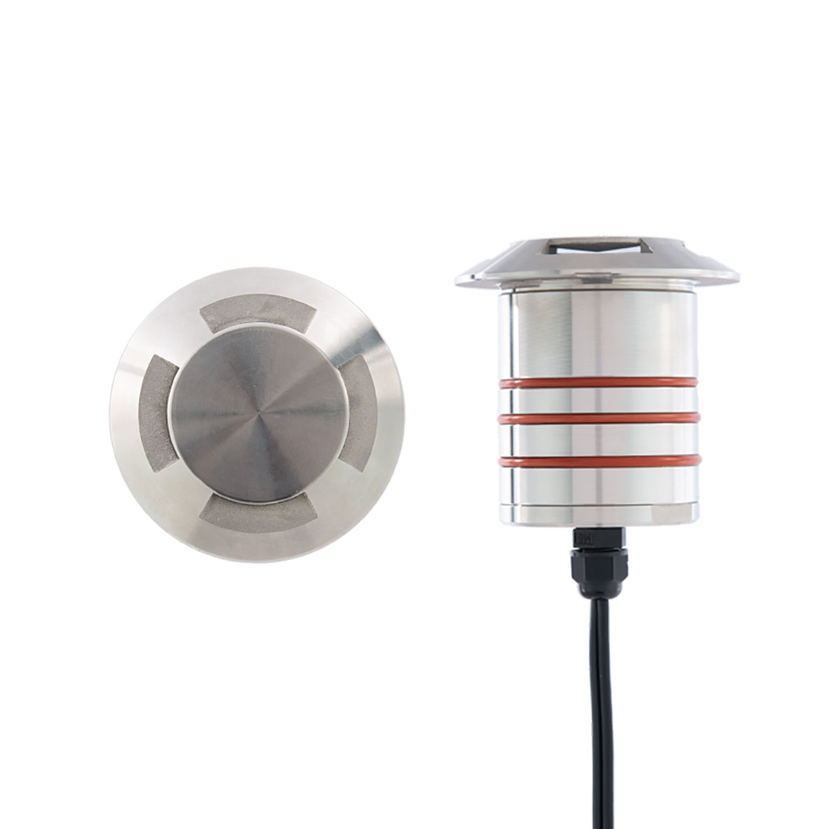 WAC Lighting 2101-27SS 2IN LED INGROUND QUAD-DIRECTIONAL 2700K
