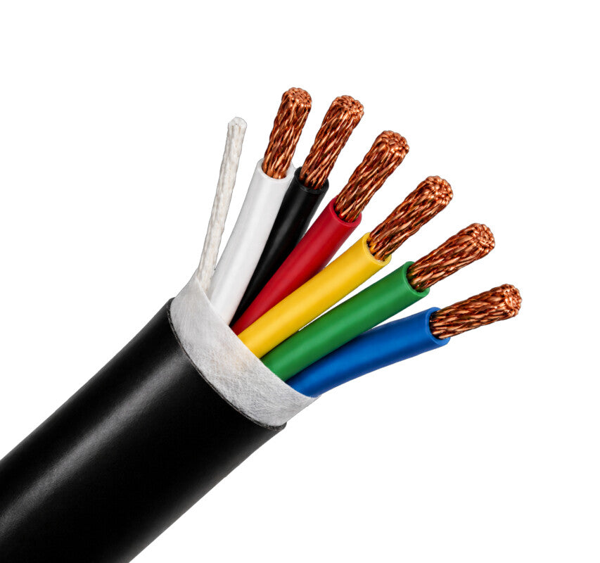 Vertical 213-146ST/DB/5BK LED Cable 14/6, 500 ft, Black, Direct Burial, 500 ft Spool