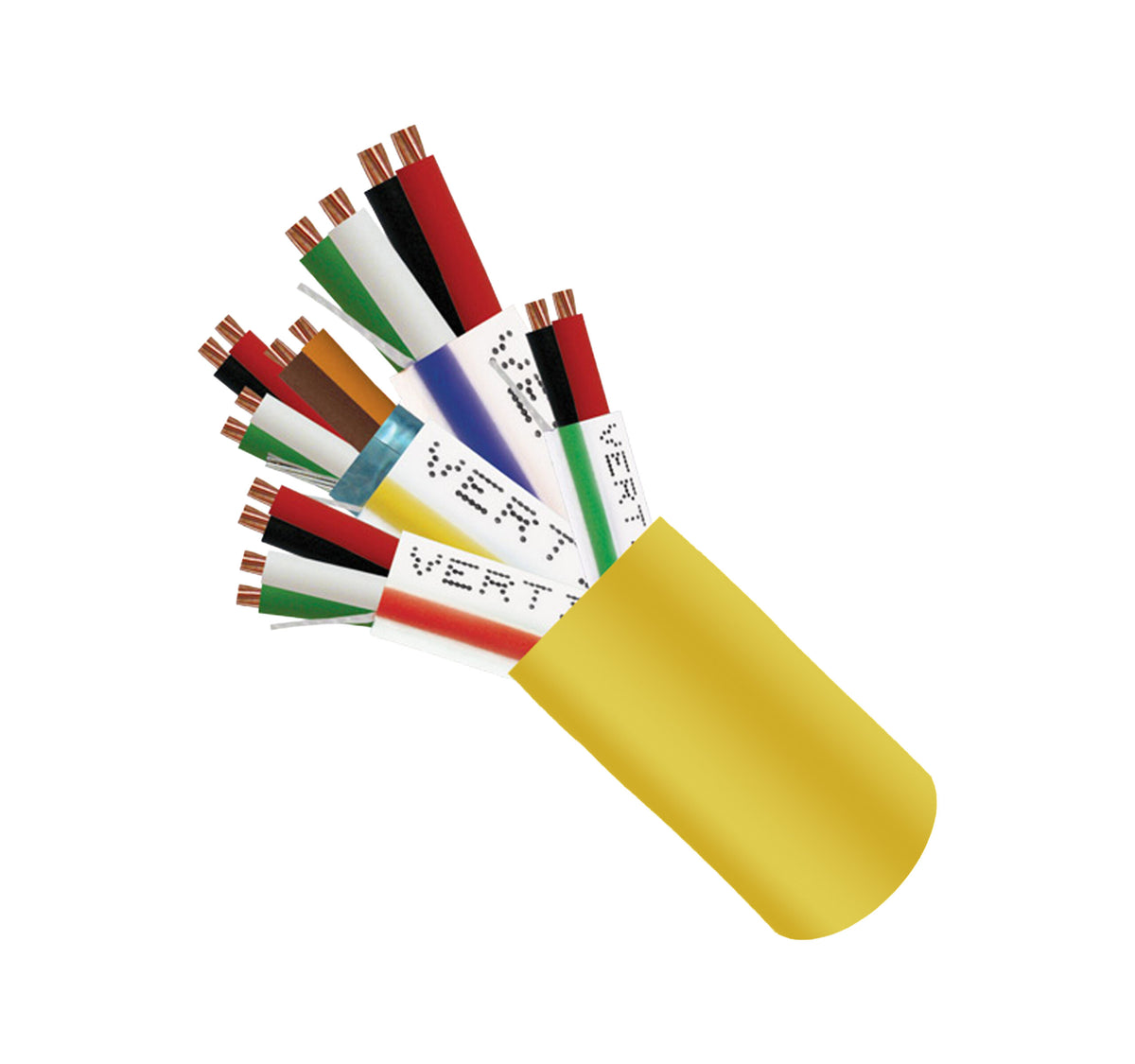 Vertical Access Control Cable, 22/3P Shielded + 18/4 + 22/4 + 22/2, Plenum-Rated CMP/CL3P, Stranded Copper 1K Spool