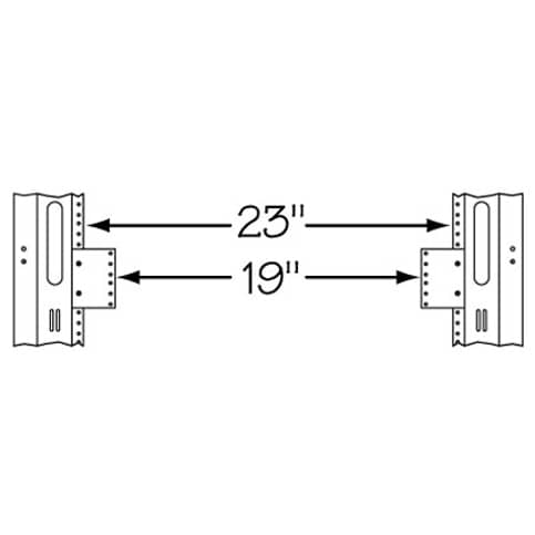 Middle Atlantic 23-19-2 2SP REDUCER, 23 TO 19(PAIR)