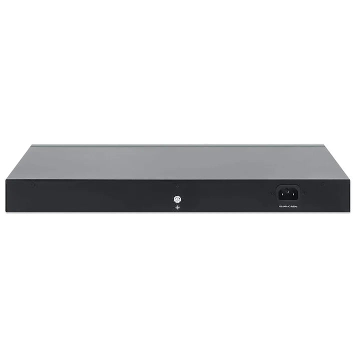 Intellinet 561891 24-Port Gigabit Ethernet PoE+ Switch with 2 SFP Ports