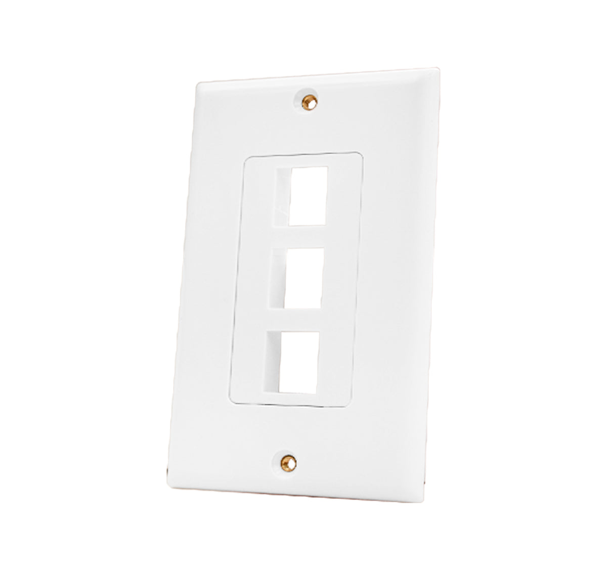 Vertical Cable Keystone Wall Plate (Decora Style) – 308 Series