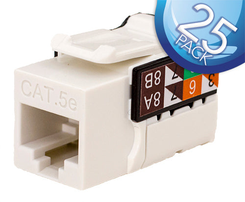 Vertical Cable CAT5e RJ45 Keystone Jack V-Max Series