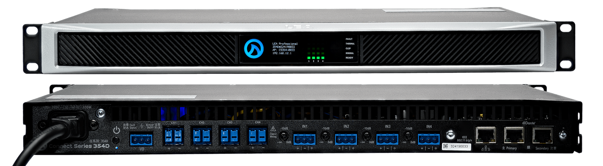 LEA CS354D-G Smart AMP | 4 Channels | 350 Watts Per Channel