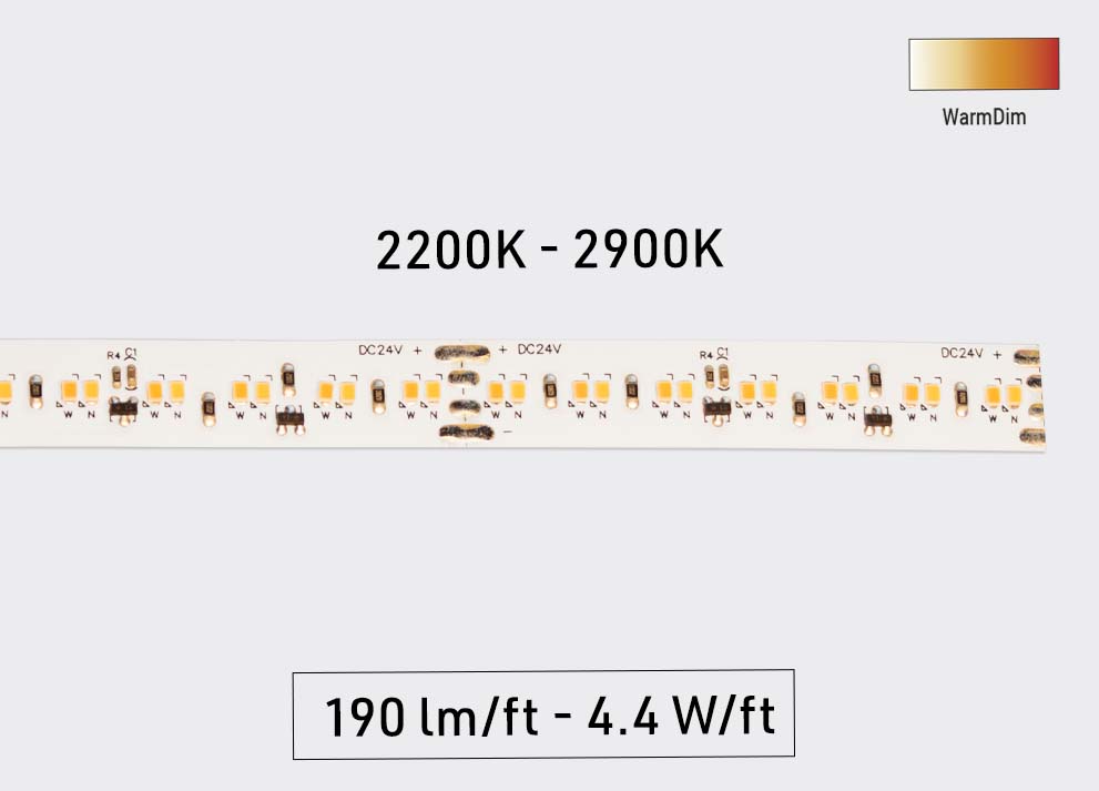 Lumentruss LEDWD1 LumenWarm - 14.5W - 2200-2900K 10mm Strip Tape, 16ft