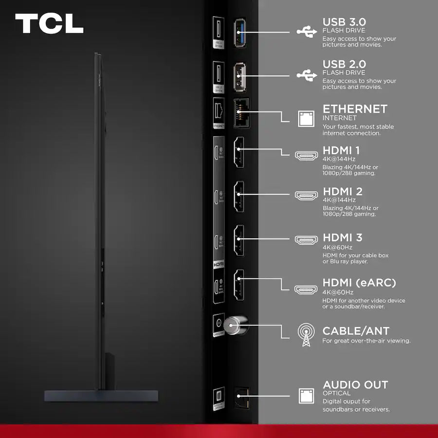 TCL M9LF 98"-Class Mini LED TV, FALD, WCG, 144Hz, with Fire TV with Voice Remote