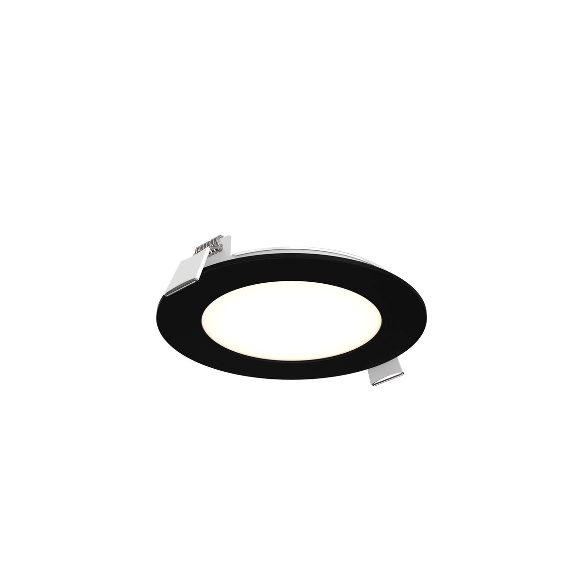 DALS 5004-CC-V-BK Multi CCT Slim Round Recessed Panel Light - universal 120V-347V, 0-10V dimming