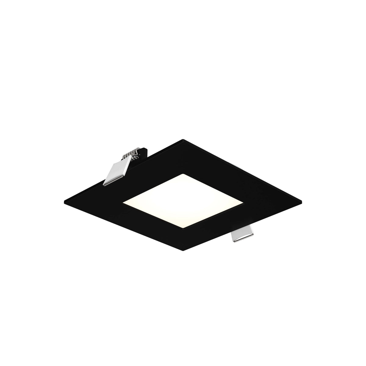 DALS 5004SQ-CC-V-BK Multi CCT Slim Square Recessed Panel Light - universal 120V-347V, 0-10V dimming