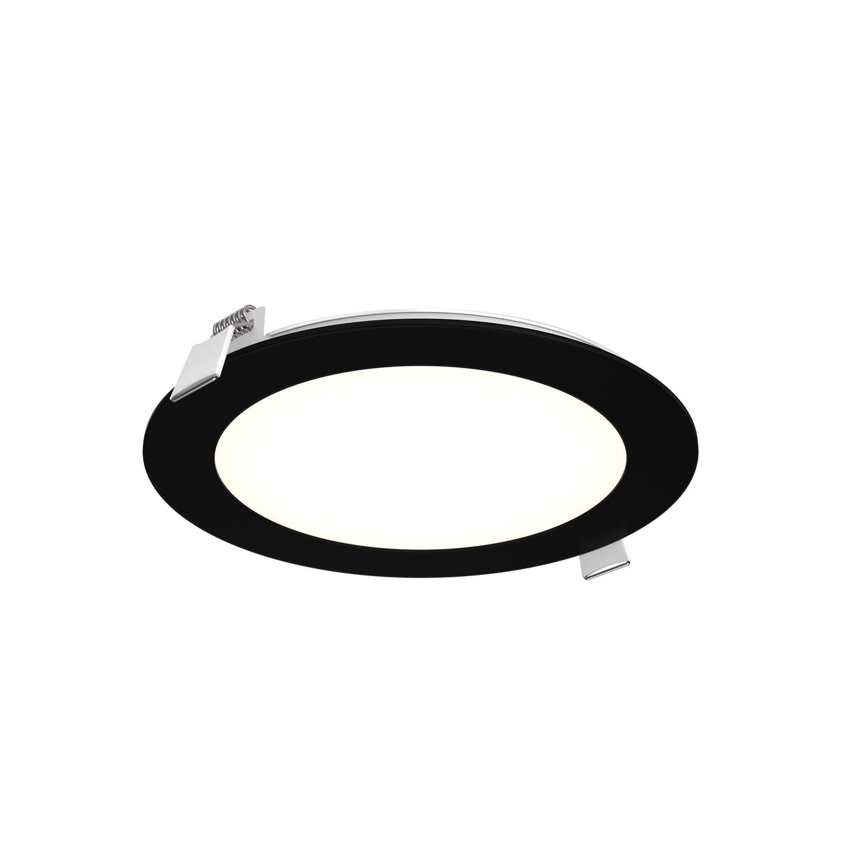DALS 5006-CC-V-BK Multi CCT Slim Round Recessed Panel Light - universal 120V-347V, 0-10V dimming
