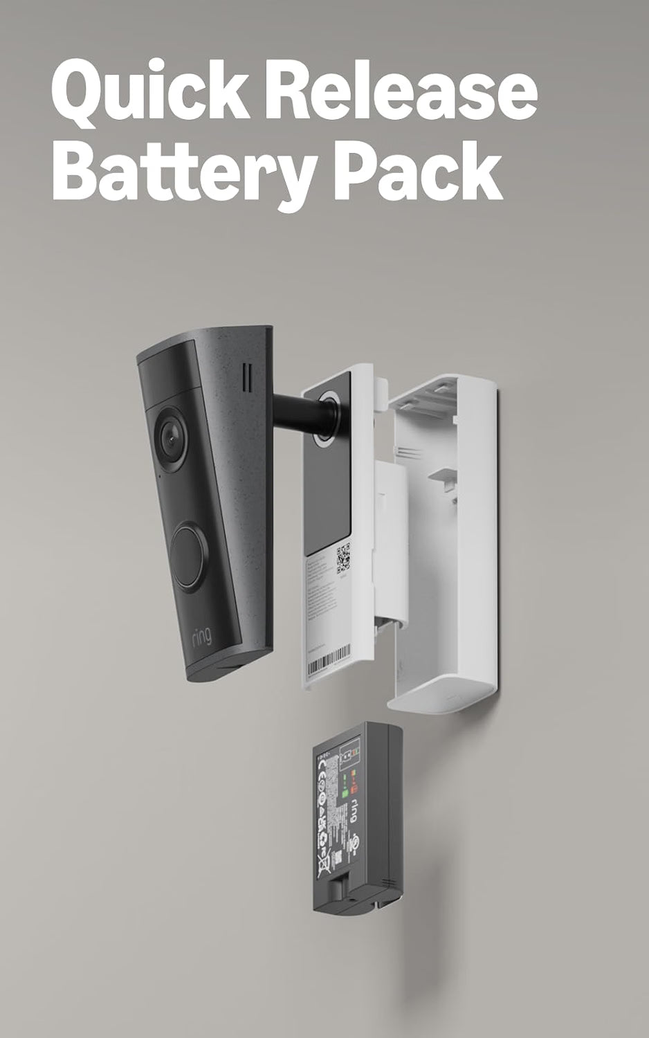 Ring Peephole Cam 2K, Speckled Gray