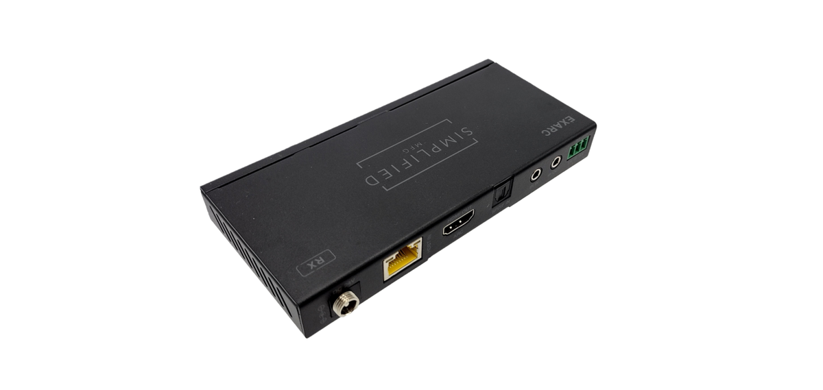 Simplified EXARC 4K HDMI 40m/131 ft. on Cat6/Cat 5e 18Gbps extender
