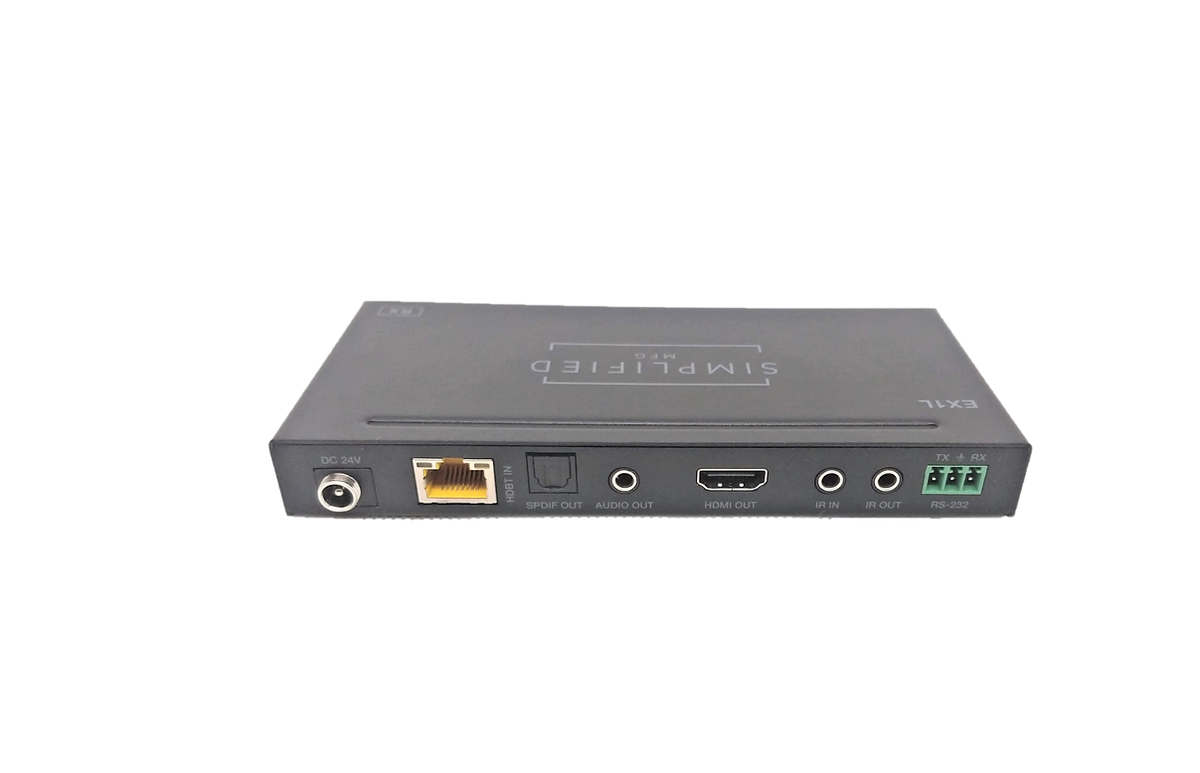 Simplified EX1L 4K HDMI 120m/394 ft. on Cat6, 18Gbps extender