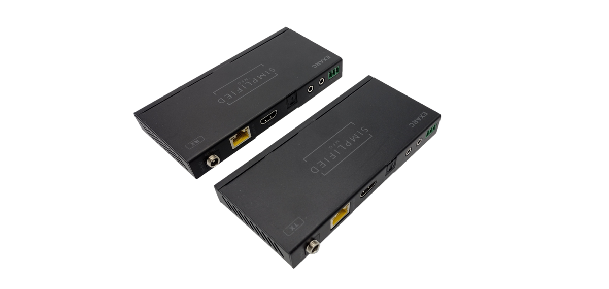 Simplified EXARC 4K HDMI 40m/131 ft. on Cat6/Cat 5e 18Gbps extender