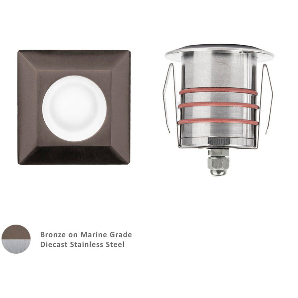 WAC Lighting 2051-30BS 2IN LED INGROUND SQUARE 3000K