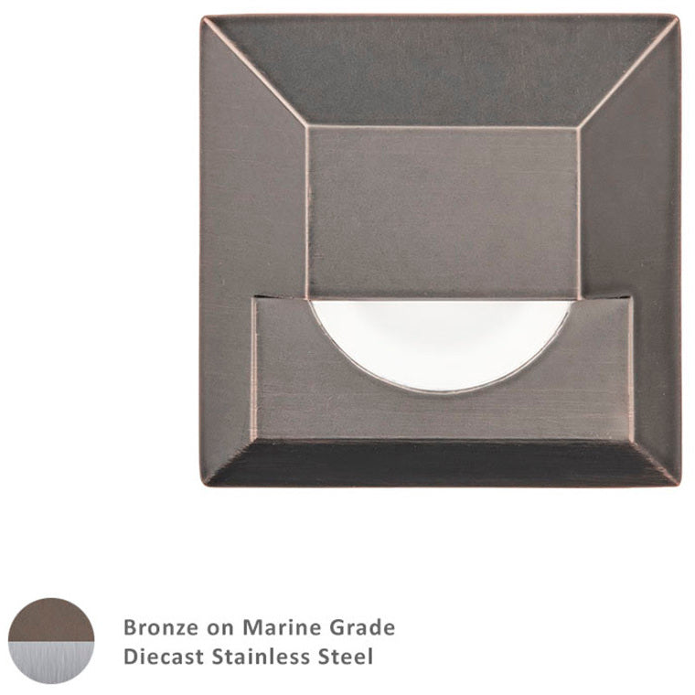 WAC Lighting 2061-30BS 2IN LED SQUARE STEP LIGHT 3000K