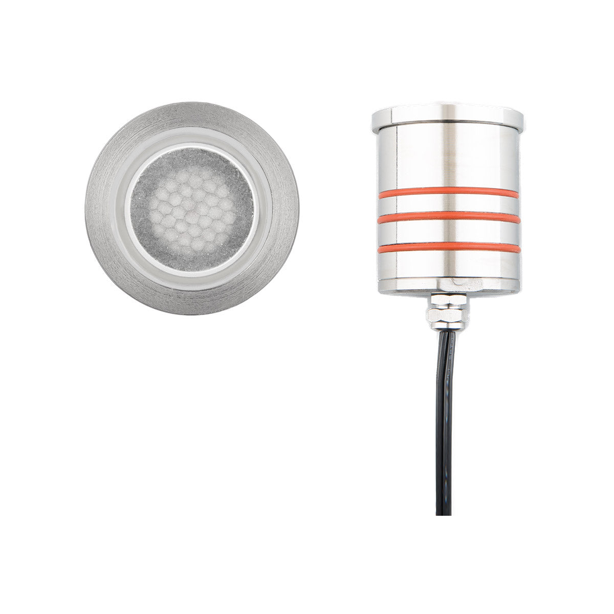 WAC Lighting 2012-30SS 2IN LED INGROUND SLIM ROUND LOUVER 3000K