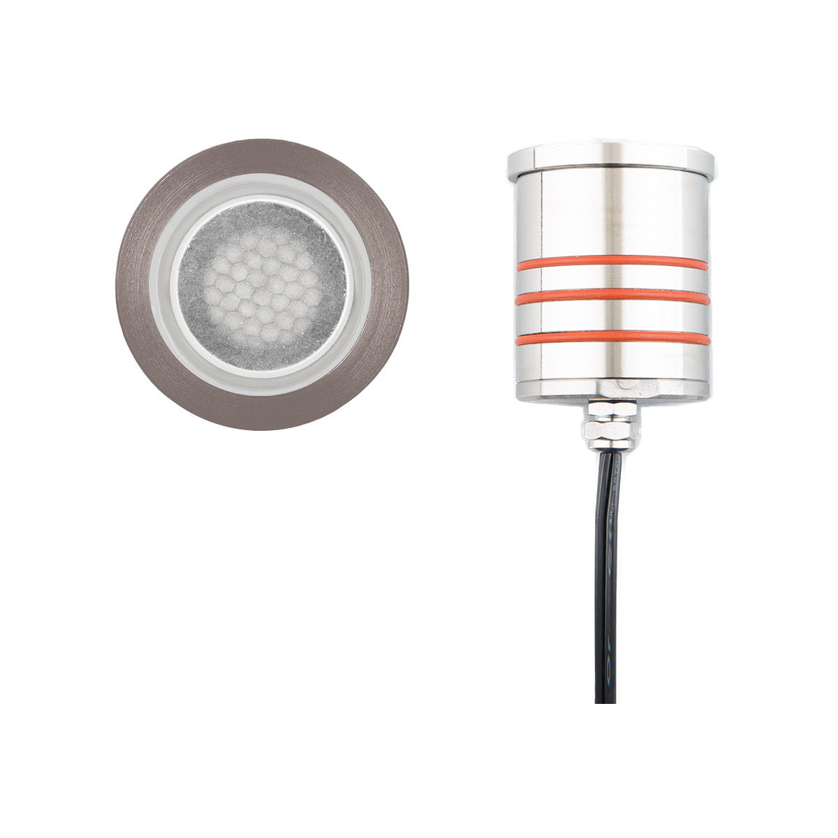WAC Lighting 2012-30BS 2IN LED INGROUND SLIM ROUND LOUVER 3000K