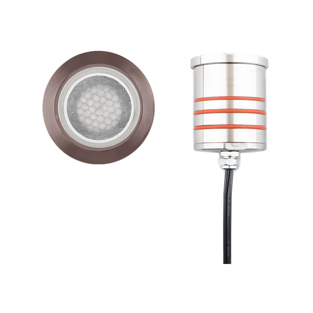 WAC Lighting 2022-30BS 2IN LED INGROUND ROUND LOUVER 3000K
