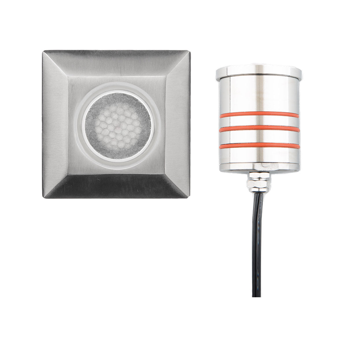 WAC Lighting 2052-30SS 2IN LED INGROUND SQUARE LOUVER 3000K