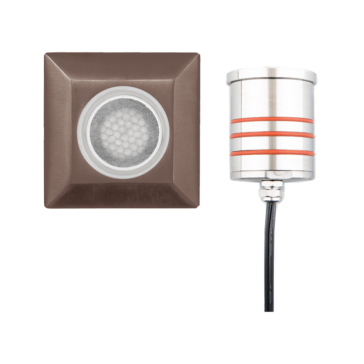 WAC Lighting 2052-30BS 2IN LED INGROUND SQUARE LOUVER 3000K