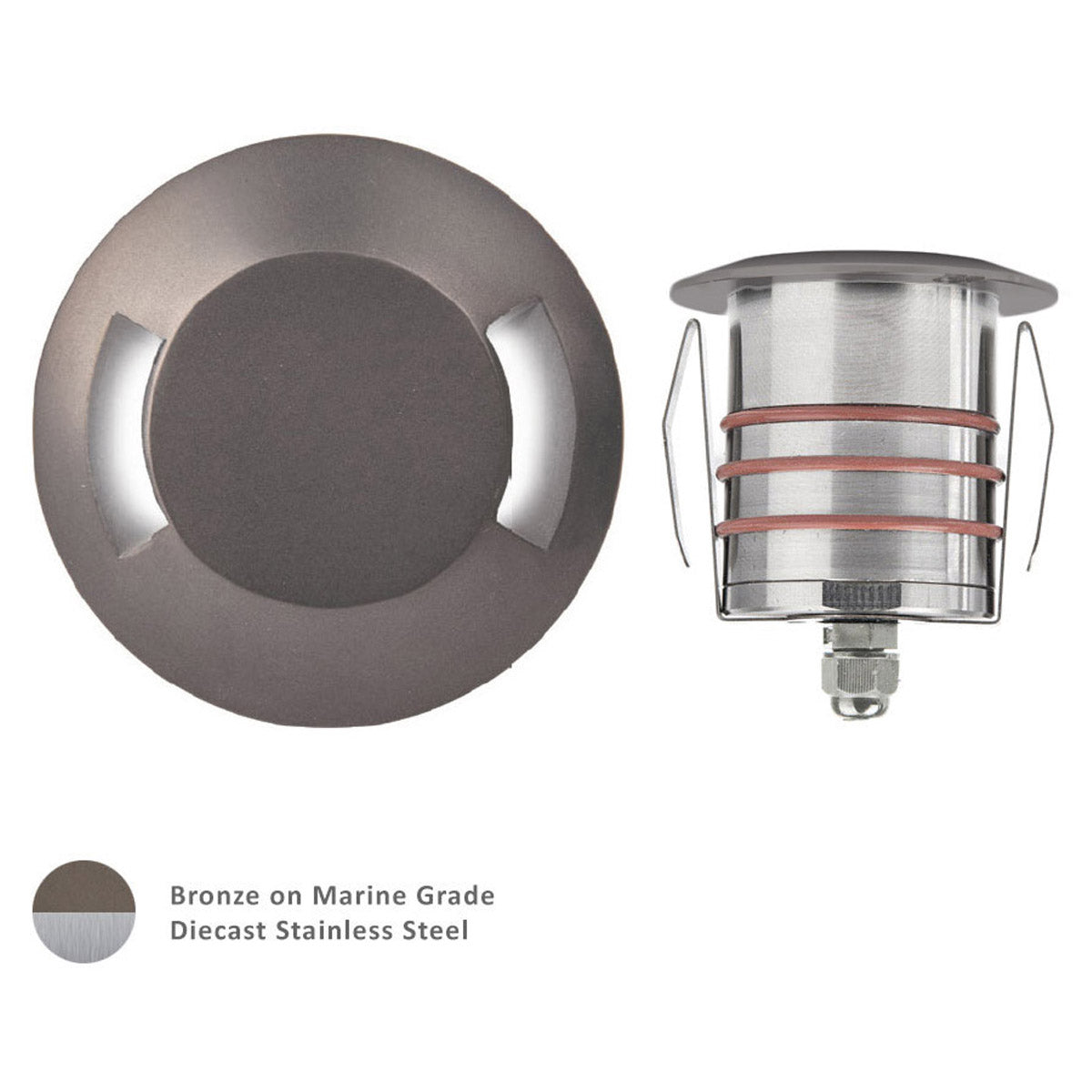 WAC Lighting 2071-30BS 2IN LED INGROUND BI-DIRECTIONAL 3000K