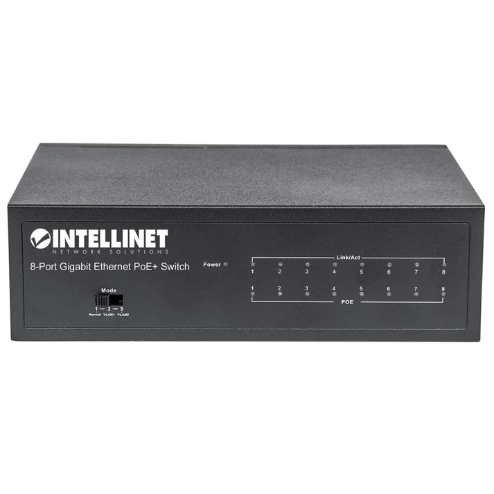 Intellinet 561204 8-Port Gigabit Ethernet PoE+ Switch