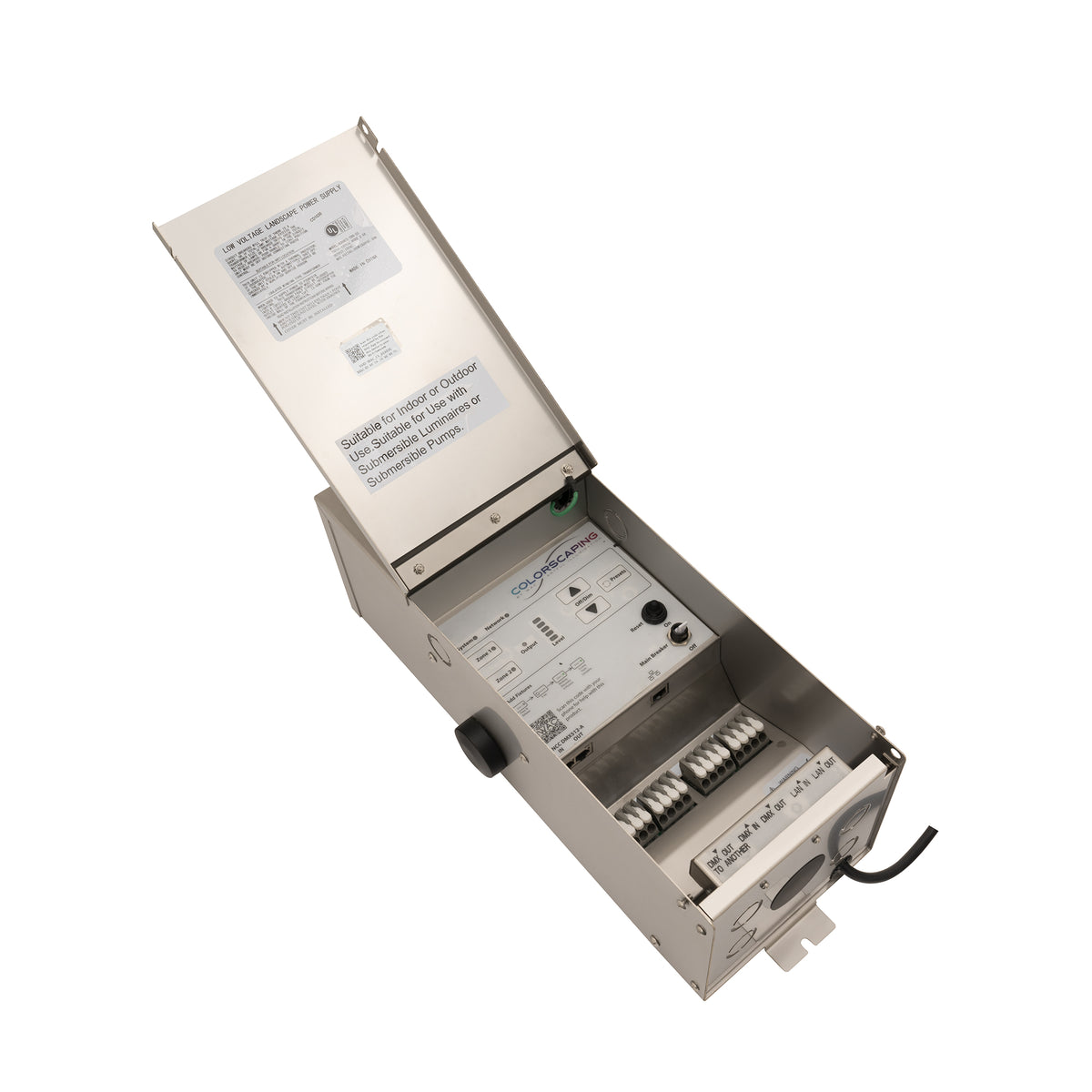 WAC Lighting 8150CS-TRN-SS 150W Smart Magnetic Landscape Lighting Power Supply in Stainless Steel