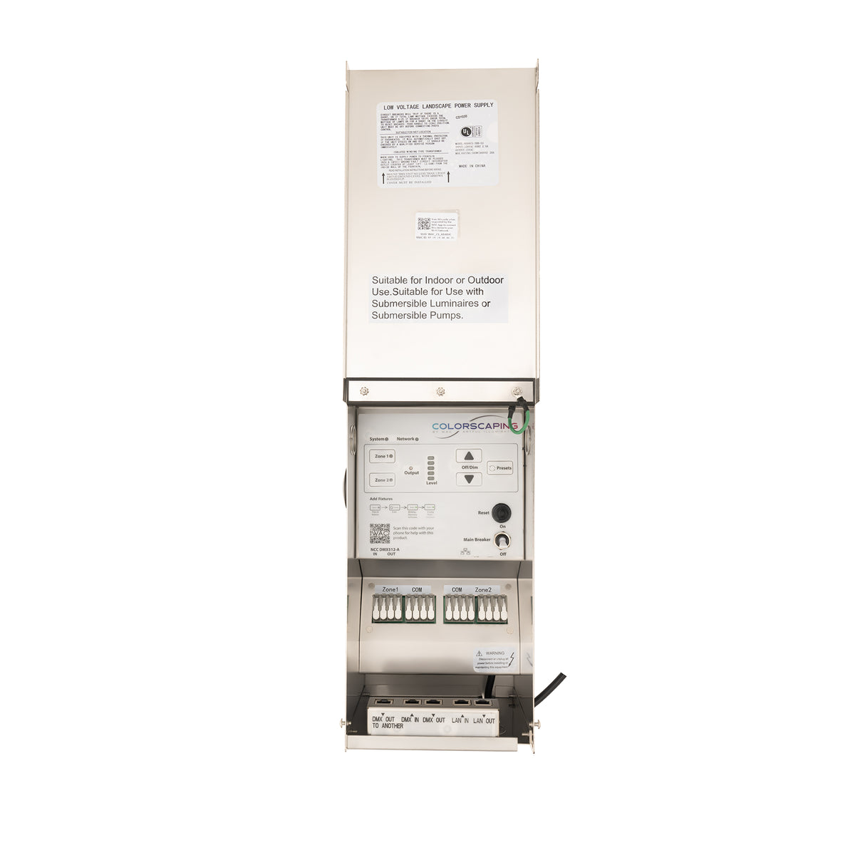 WAC Lighting 8150CS-TRN-SS 150W Smart Magnetic Landscape Lighting Power Supply in Stainless Steel