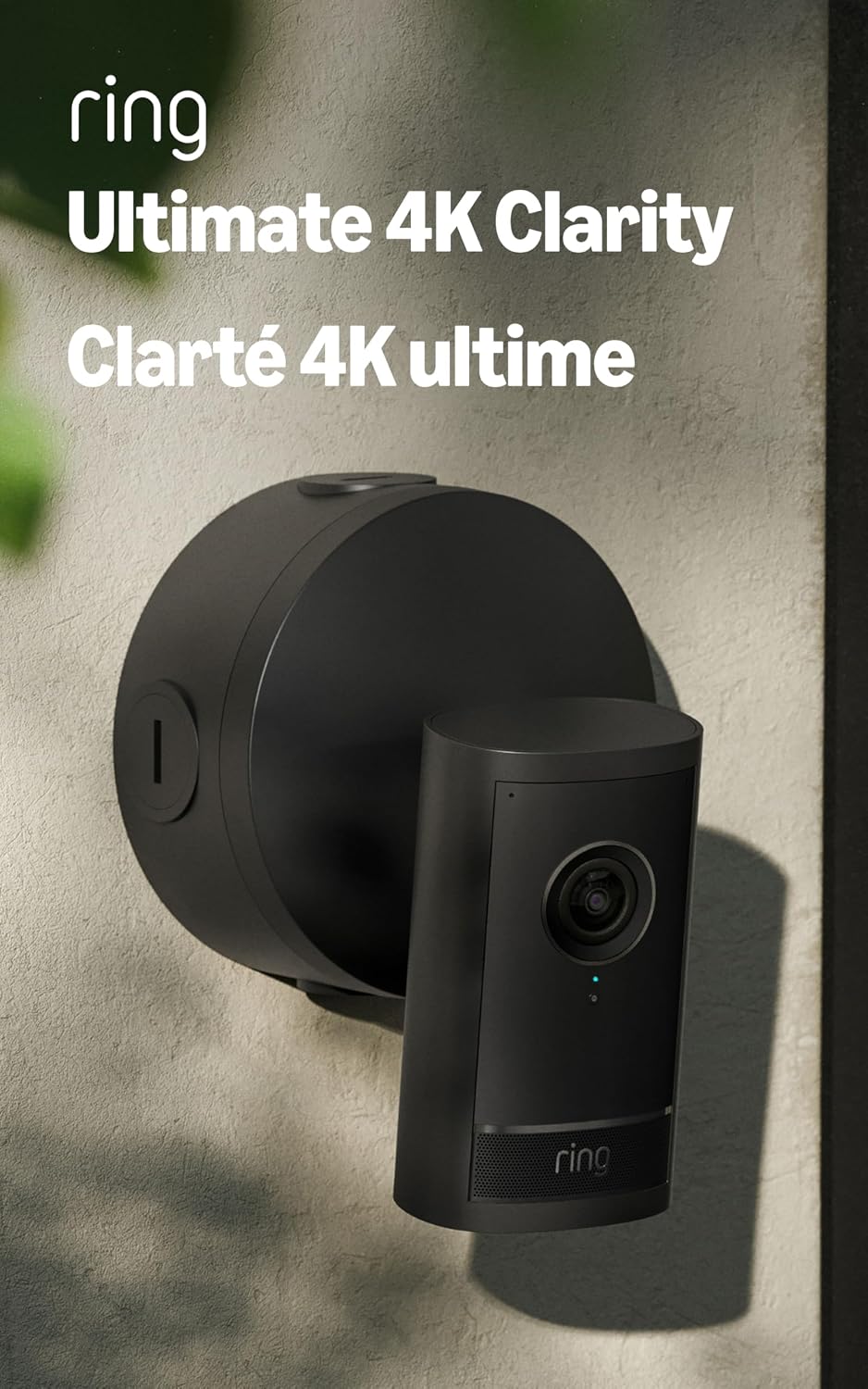 Ring Outdoor Cam Pro, Power over Ethernet (Newest Model), Black