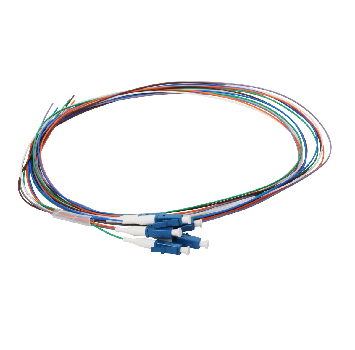 Cleerline PT-SC06-SM-3M Fiber Optic Pigtail Set, 6F OS2, Simplex SC/UPC to Blunt, 900 µm Buffered, 3.0 m / 9.8 ft Per Each