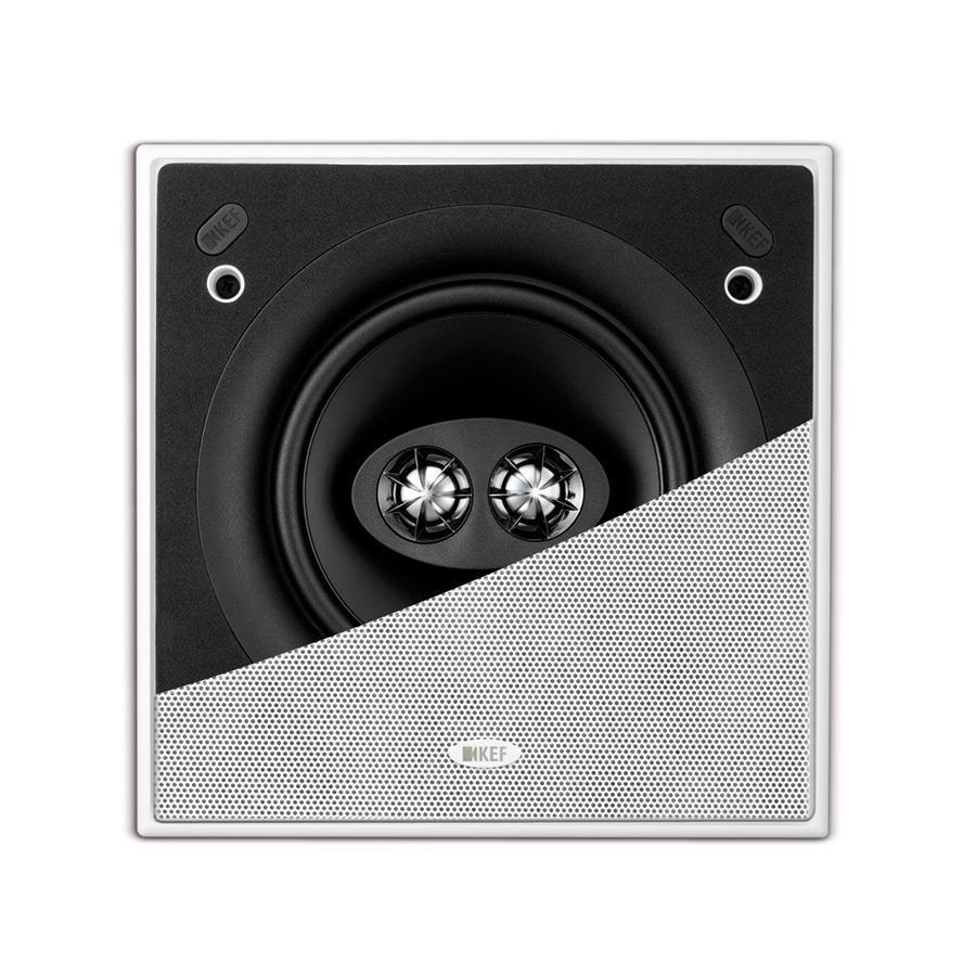 Kef Ci160CSds C Series Dipole 6.5" Square Speaker White, Each
