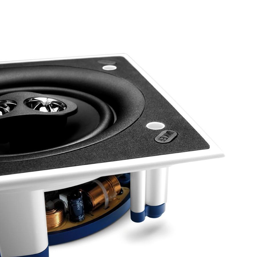 Kef Ci160CSds C Series Dipole 6.5" Square Speaker White, Each