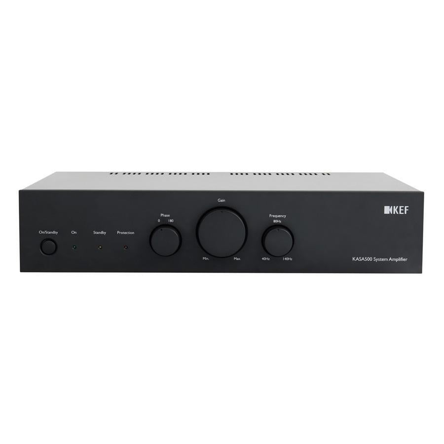 Kef KASA500 DSP Controlled 250W x 2 Systems Amp Subwoofer Black, Each