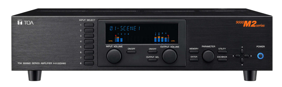 TOA A-9240SHM2CU Modular Digital Matrix Mixer/Amplifier Up To Eight Mic/Line Inputs and Seven Line Outputs