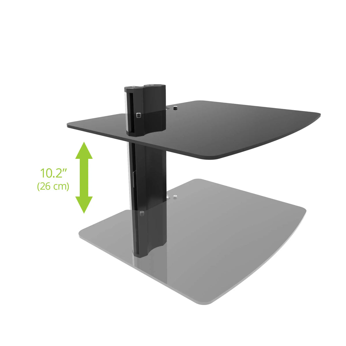Kanto AVT1 Wall Mounted AV Shelf, Black