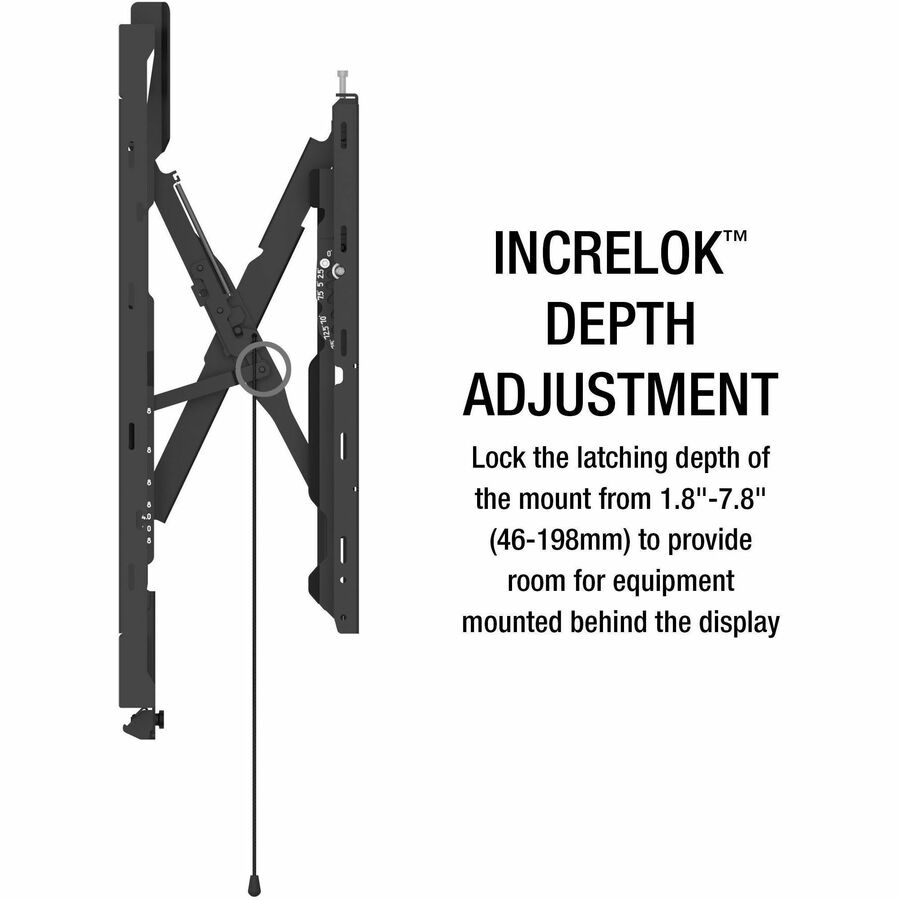 Peerless STS680 SmartMount® Universal Ultra-Slim Scissor Wall Mount for 49" to 120"+ Displays