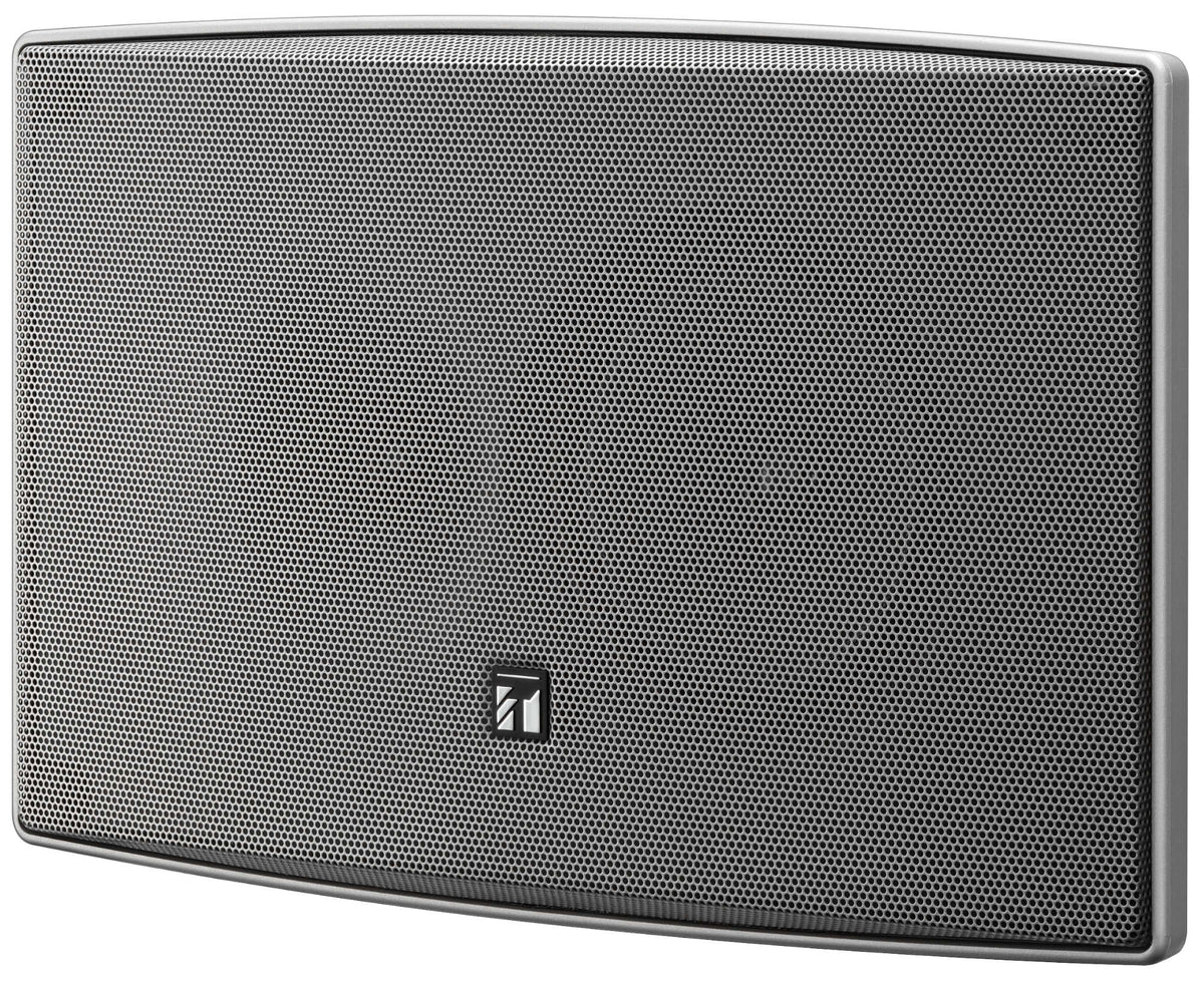 TOA BS-1034S Music/Paging Speaker Slim Box Type 70.7/100 V Transformer (10 W) Speaker Receptacle Included Silver