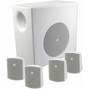 JBL Professional Control C50PACK Wall Mountable, Surface Mount, Ceiling Mountable 4.1 Speaker - 100 W RMS - White, Kit