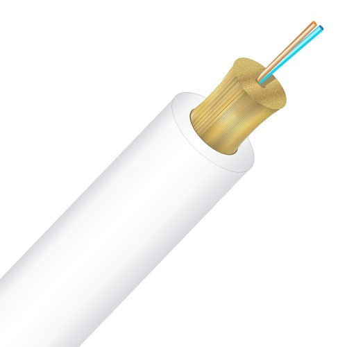 Cleerline TN002S2D9WP 2 Strand BendSafe® Distribution TB, Demarc White Plenum I/O, 9/125, G657 A2/B2 OS2 Per 1000ft Spool