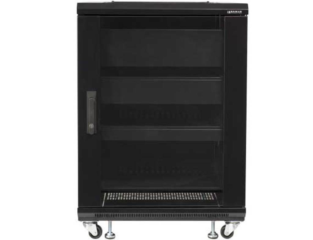 Sanus CFR2115-B1 15U AV Rack Audio Component & Home Theater Rack
